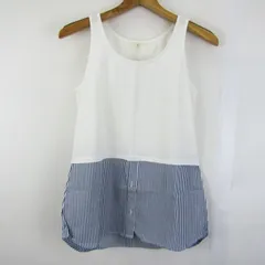 ルスーク ノースリーブカットソー シャツ トップス レディース 38サイズ ホワイト系 Le soukのサムネイル