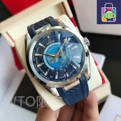 46今すぐ購入へようこそ! ！新品 未使用 オメガ シーマスター アクアテラ GMT ワールドタイマー マスタークロノメーター ブルー49｜本日限定特価｜新品未使用--WTO輸入0-WTO店名をご確認ください