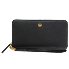 トリーバーチ 長財布 TORY BURCH エマーソン レザー リストレット付き ロゴ ラウンドファスナー 136110 0522 001 アウトレット レディース