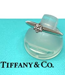 新品同様♡TIFFANY♡高品質ダイヤ♡1粒♡プラチナリング♡箱付き 