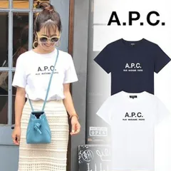 A.P.C. アーペーセー Tシャツ カットソー  ブラック ホワイト VPC 半袖  APC　刺繍 男女兼用