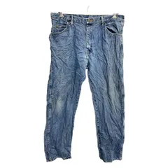 Wrangler デニムパンツ W38 ラングラー レギュラーフィット ビッグサイズ ブルー コットン メキシコ製 古着卸 アメリカ仕入 2502-662
