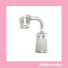 420friendly "4mm 厚クォーツ" プレーンバンガー (接続部18mm メス)