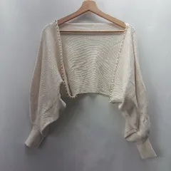 ◇ ⊇◎●未使用● GRL グレイル タンクトップニット ニットカーディガン サイズF アイボリー レディース E  【1503050022750】