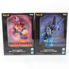 중고 미개봉품 MATCH MAKERS 드래곤 볼 슈퍼 초사이어인 갓 손오공/빌스 2장 세트 BANDAI NAMCO/반다이 남코 피규어 pr00359