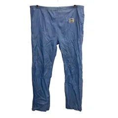 adidas ジャージパンツ L ライトブルー アディダス イージーパンツ ナイロン スポーティ 裾ジップ ウエストロープ 2510-247