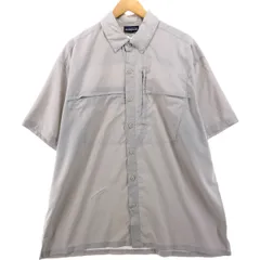 古着 00年代 パタゴニア Patagonia 54240S5 リップストップ 隠しボタンダウン 半袖 フィッシングシャツ ボックスシャツ/eaa555714