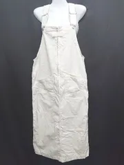 ◇ ⊇ RAGEBLUE レイジブルー コーデュロイ ロング丈 サロペット スカート サイズF オフホワイト系 レディース E  【1507100003645】