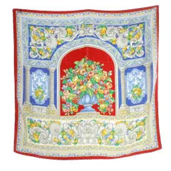 ロエベ 大判シルクスカーフ　140✖️140 ロエベ 大判シルクスカーフ 140✖️140 ロエベ 大判シルク