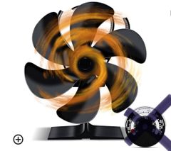 ストーブファン 6枚羽 小型 静音 石油ストーブファン サーキュレーター