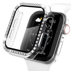 【在庫処分】アップルウォッチカバー 女性専用 クリスタルダイヤ付き 全面保護ケース(40mm 保護フィルム付き 40mm Series iWatchケース コンパチブル se/6/5/4クリア) 【キラキラカバー】WASPO