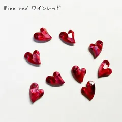多面カットハートビーズ