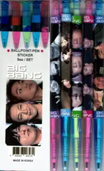 BIGBANG ビッグバン グッズ ボールペン 5本セット + ステッカー K-POP