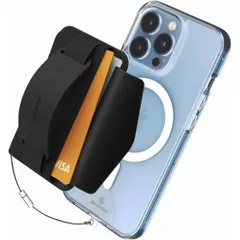 Magsafe 対応 カードケース スマホスタンド ブラック