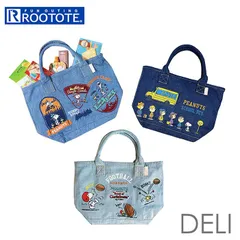 ☆ ルートート　ROOTOTE　 8385　IP.テ゛リ.テ゛ニム.PEANUTS-9N ROOTOTE ルートート スヌーピー 8385 トートバッグ トートバック トート バッグ 小さめ レディース サブバッグ DELI デリ デニム PEANUTS-9N