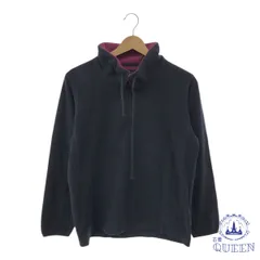 【訳アリ】 UNIQLO ユニクロ トップス トレーナー フリース 長袖 ハイネック ハーフジップ レディース ブラック ピンク M 901-4429 送料無料 古着