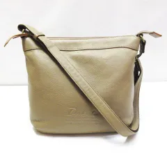 美品 Dakota ジェントリー   ショルダーバッグ ダコタ  牛革 レザー 斜め掛け 上品 シンプル オーク レディース ブラウン系 鞄 E31LF