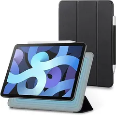 【在庫処分】エレコム iPad Air 10.9 第5/4世代 (2022/2020年) ケース オートスリープ/ウェイク マグネット吸着 三つ折りスタンド 超薄型 Apple Pencil収納時ペアリング・ワイヤレス充電対応 ブラック TBWA20M