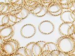 デザイン 丸カン　ゴールド　100個　20mm　KC金　丸カン　AP0467