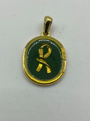 Roberta di Camerino ロベルタディカメリーノ ペンダントトップ ロゴ オーパル グリーン