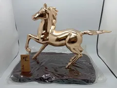 ②金属美術工芸品 丑置物 牛 煌 銅 工藤健作 玉川工芸