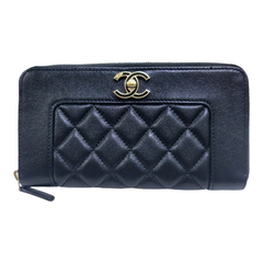 CHANEL　シャネル　マドモアゼル　ジッピーウォレット
