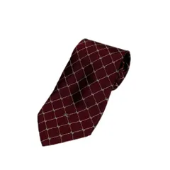 BURBERRY ☆ 合わせやすい◎ バーガンディ シルク ネクタイ 紳士 身嗜み ビジネス ジャケットスタイル 人気 バーバリー ロンドン■SAC86