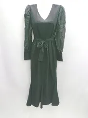 ◇ ⊂ eeyou イフユー 長袖 ロング ワンピース サイズS ブラック系 レディース E  【1412260025157】