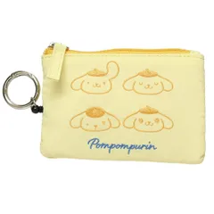 【メール便】ポムポムプリン 定期入れ パスポーチ フェイス サンリオ マリモクラフト 通勤 通学 キャラクター グッズ 
