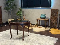 【お値下げ】MARUNI マルニ サイドテーブル 花台　天然木 マキシマム 猫足 お値下げ】MARUNI マルニ サイドテーブル 花台 天然木