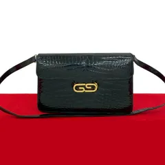値下げしました！GUCCI クロコダイル型押し ショルダーバッグ 2025年最新】グッチ クロコ バッグの人気アイテム - メルカリ