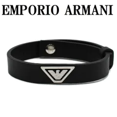 エンポリオ アルマーニ EMPORIO ARMANI EG S3128040 ブレスレット レザー アクセサリー 腕輪 おしゃれ メンズ ブラック