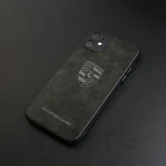 スマホケース iPhoneケース ポルシェ アイフォンケース 耐衝撃 iPhone13 iPhone14 iPhone15 iPhone16 iPhone17 全機種対応 裏毛皮 ソフトケース iPhoneアクセサリー グレー