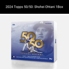 2025年最新】topps 大谷翔平 50/50 box 未開封の人気アイテム