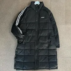 NERDY ノルディ ロングダウン コート S フード付き K-POP ブランク NERDY 21FW NY Long Down Jacket ユニセックス 男女兼用