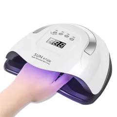 IDVANジェルネイル ledライト UVLEDネイルドライヤー 硬化用UVライト 180W 57LEDs ネイル 高速硬化 ジェルネイル ライト 全ジェル対応 四つタイマー設定 出かけ便利 自動センサー 大開口 手足兼用 マニキュア用 日本語説明書 (180
