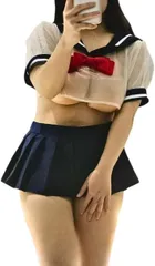 MONEON セーラー服 コスプレ 大きいサイズ シースルー 透け コスチューム ハロウィン 仮装 衣装( XXL)