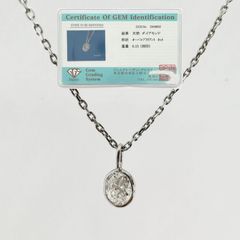 プラチナ Pt900 天然ダイヤモンド 0.15 ペンダント ックレス 新品匿名