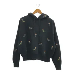 Polo by Ralph Lauren ポロラルフローレン ベア フリース フーディ XS トップス パーカー ブラック 刺繍 くま レディース