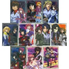 【中古】キャラカード 全10種セット 「ジャンボカードダス 機動戦士ガンダムSEED DESTINY クリアプレートグラフィティ LOVERS」