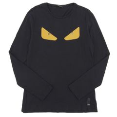 【本物保証】希少 レア  超美品 フェンディ FENDI モンスター バッグバグズ ロンT  ロングTシャツ FY0721 48 メンズ カットソー コットン