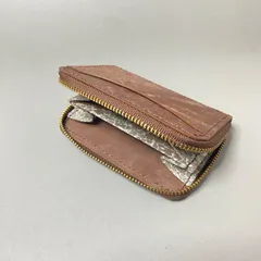 【☆】コンパクトウォレット 革×花柄布ver④  イタリアンレザー　マヤベリー　ダークブラウン　リバティ・ファブリックス　花柄　(出品番号82)