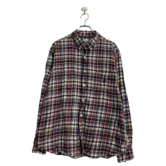 CHAPS 長袖 チェック ネルシャツ XL レッド ブルー ホワイト ベージュ ボタンダウン ビッグサイズ 古着卸 アメリカ仕入 a606-5006