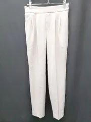 ◇ ⊂ green label relaxing グリーンレーベル UNITED ARROWS テーパード パンツ サイズ34 ライトグレー レディース P  【1409090042072】