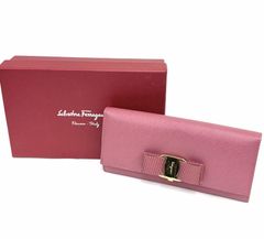 ✨Sランク・箱付き✨ Ferragamo 長財布 ガンチーニクロジャー カーフ
