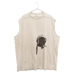 Rick Owens (リックオウエンス) 20SS THOMAS HOUSEAGO スリーブレス フロントプリント タンクトップ ホワイト RR20S7100-RNEP11のサムネイル