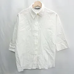 ◇ ⊂ ZARA ザラ 五分袖 シャツ サイズXS ホワイト系 レディース E  【1502180008603】
