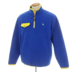 【中古】ポロ ラルフローレン Polo Ralph Lauren プルオーバー フリースジャケット ブルーxイエロー【サイズM】【メンズ】