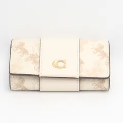 良品 コーチ ゴールド金具 ホワイト 6連 キーケース メンズ/レディース 2000000 NSK KRK