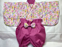 ハンドメイド ベビー袴 受注生産のため納期15日程度